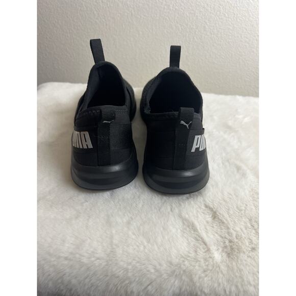 PUMA Sneakers Shoes Womens Athletic 8.5 Black White Tie - Picture 2 of 6